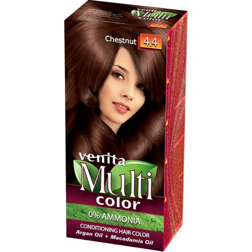 VENITA Conditioning Hair Dye Multi Color - 4.4 Chestnut