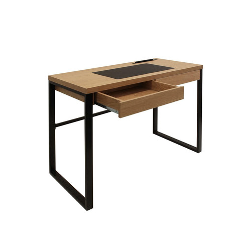 Desk Dolem Industrial, oak/black