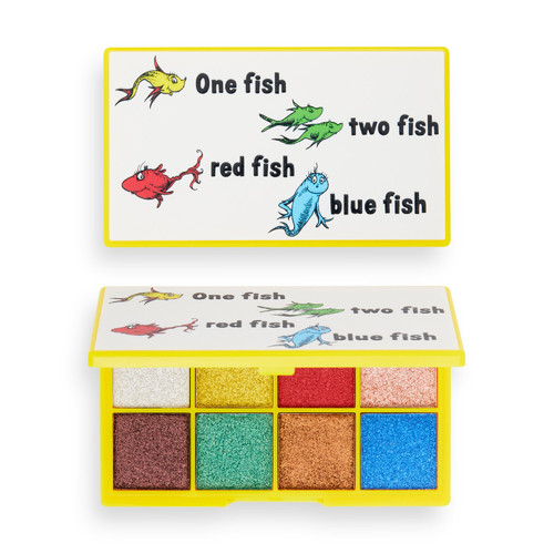 I Heart Revolution x Dr. Seuss One Fish Two Fish Red Fish Blue Fish Eyeshadow Palette Vegan