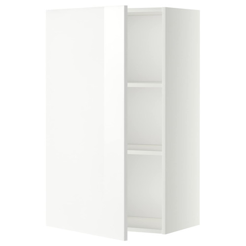 METOD Wall cabinet with shelves, white/Ringhult white, 60x100 cm