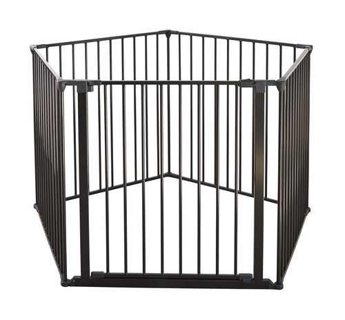 Baby Dan Safety Gate Flex XXL Wall-mounted Hearth Gate 90-350 cm, black