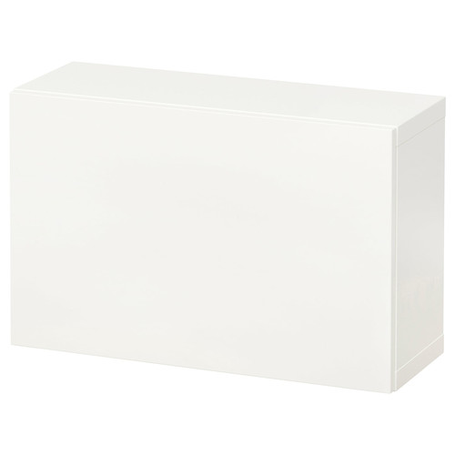 BESTÅ Wall-mounted cabinet combination, white/Lappviken white, 60x22x38 cm