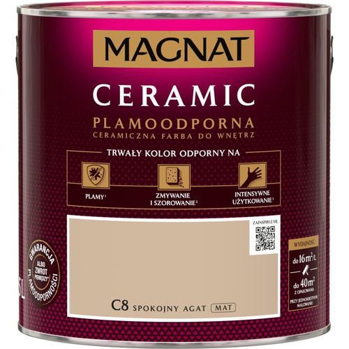 Magnat Ceramic Interior Ceramic Paint Stain-resistant 2.5l, calm agate