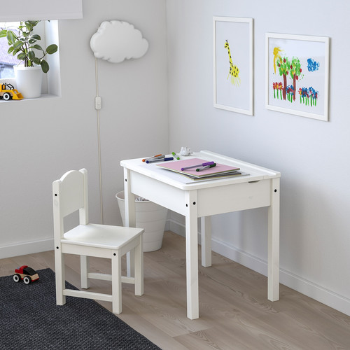 SUNDVIK Children's desk, white, 60x45 cm
