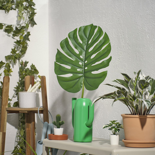 SMYCKA Artificial leaf, in/outdoor/Monstera green, 80 cm