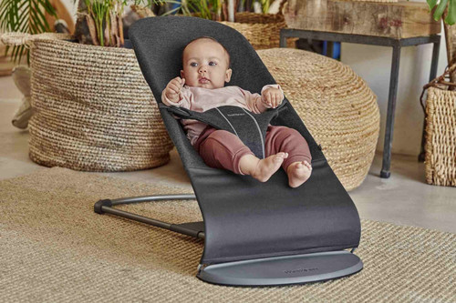 BABYBJÖRN - Bouncer Bliss - Charcoal Grey, 3D Jersey