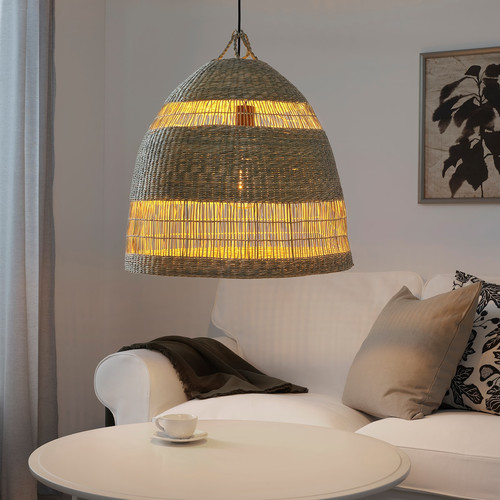 TORARED Pendant lamp shade, seagrass, 55 cm