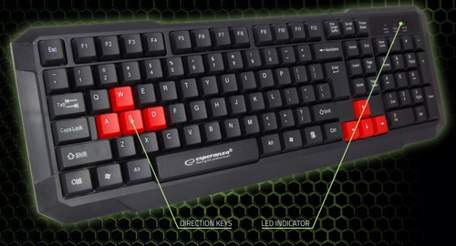 Esperanza Aspis Red Gaming Wired Keyboard