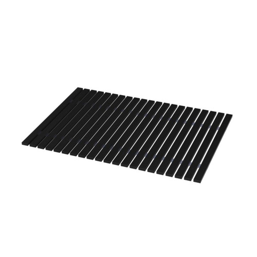 GoodHome Bathroom Bamboo Mat Caledon 50 x 70 cm, black