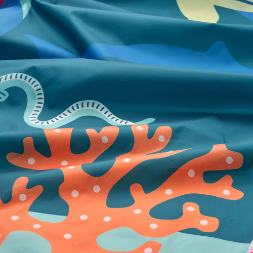 KURA Bed tent, ocean animals pattern