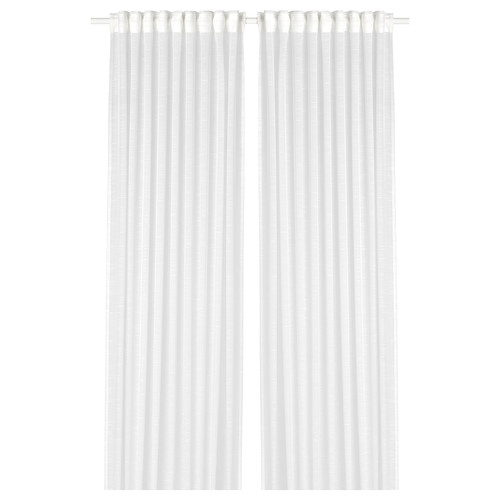 GJERTRUD Sheer curtains, 1 pair, white, 145x300 cm