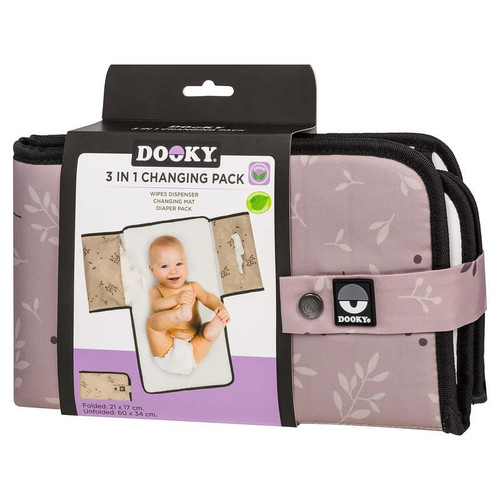 Dooky 3-in-1 Changing Pack Romantic Leaves Beige