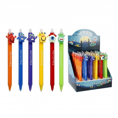 Starpak Erasable Pen 0.5 Cute Eyes 36pcs