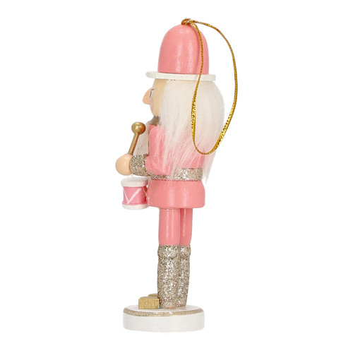 Christmas Tree Decoration Nutcracker 12cm Set of 2pcs, pink