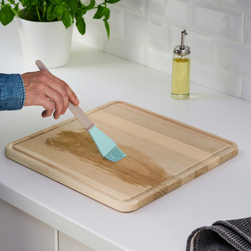 SÅPÖRTMAL Chopping board, beech, 35x35 cm