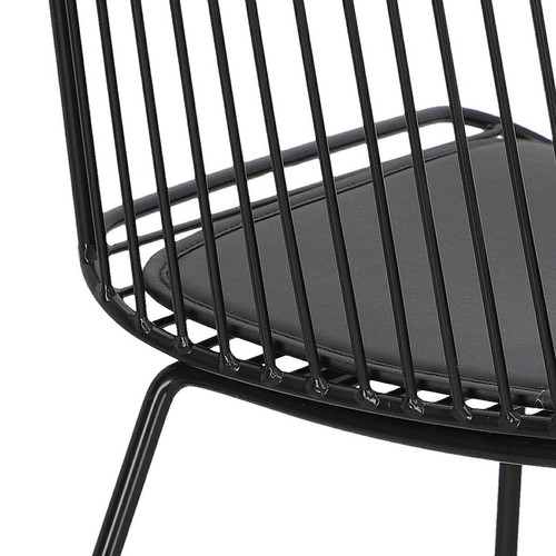 Chair with Seat Pad Dill, black