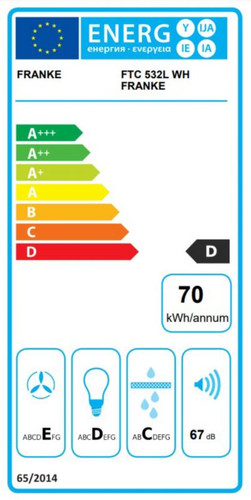 Franke Telescopic Under-cabinet Hood FTC 532L WH