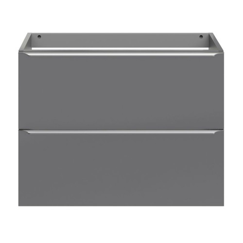 Goodhome Wall-mounted Basin Cabinet Imandra Slim 80cm, grey