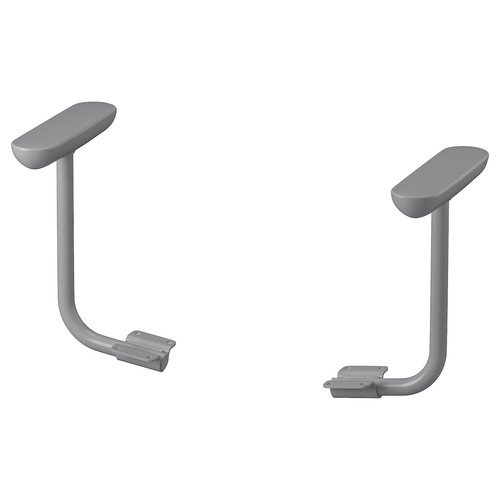 FLINTAN Pair of armrests, grey