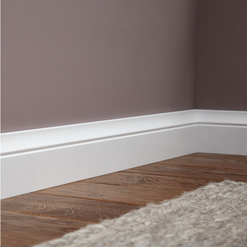 GoodHome MDF Skirting Board 19 x 100 x 2200 mm, white