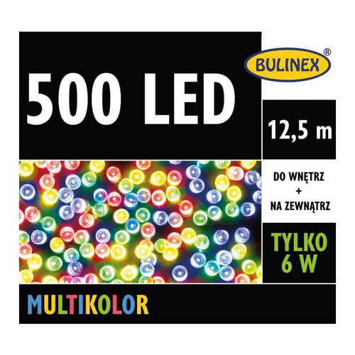 Christmas Lights 500 LED Bulinex 12.5 m, indoor/outdoor, multicolour