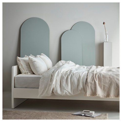 ASKVOLL Bed frame, white, Luröy, 140x200 cm