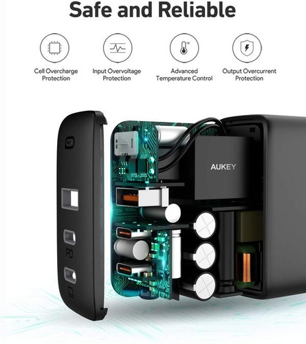 Aukey Wall Charger Ultra Fast EU Type 90W PA-B6S