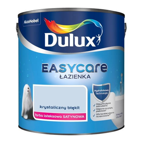 Dulux EasyCare Bathroom Hydrophobic Paint 2.5l crystal blue