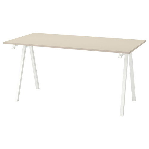 TROTTEN Table top, beige, 160x80 cm