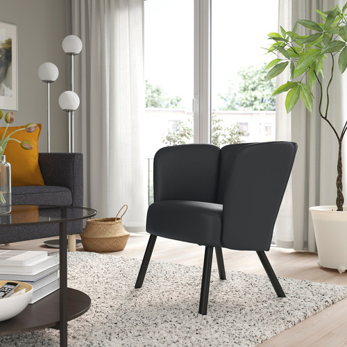 HERRÅKRA Armchair, Skulsta black