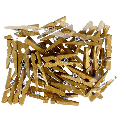 Wooden Mini Clips 30pcs