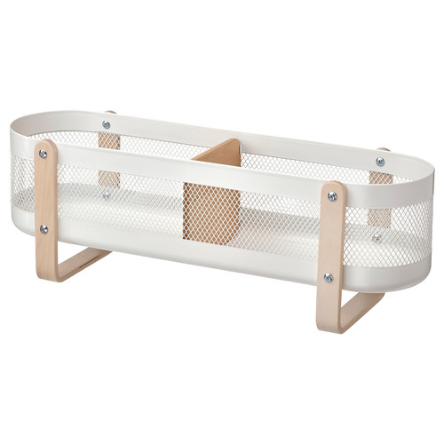 RISATORP Desk organiser, white, 50x16x17 cm