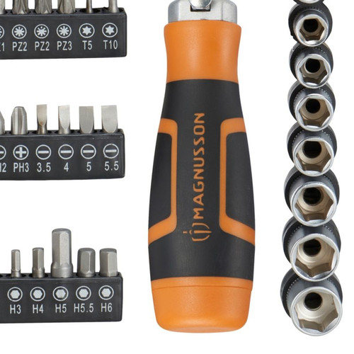 Magnusson 46-Piece Ratcheting Screwdriver & Bit Set