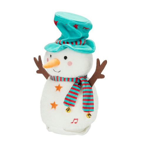 Christmas Snowman Light up & Moving Hat Jignle Bells, battery-operated