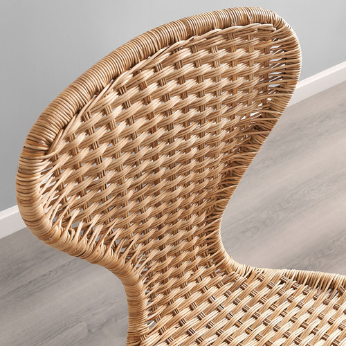 ÄLVSTA Chair, handmade rattan/Sefast white