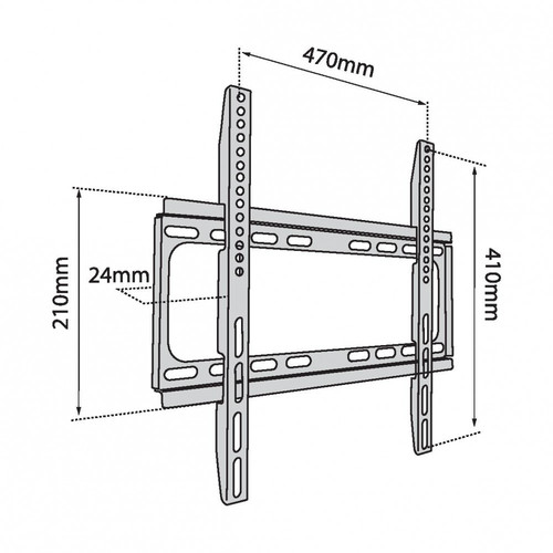 TV Wall Mount up to 56" 40kg AJTBXT5640FI450, black