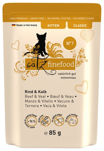 Catz Finefood Kitten Cat Food N.07 Beef & Veal 85g