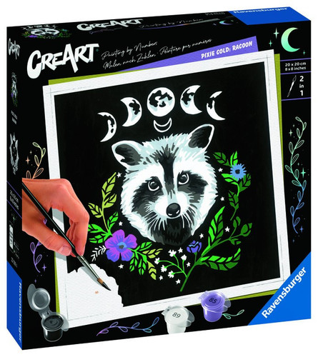 Ravensburger Painting By Numbers CreArt Pixie Cold Raccoon 12+