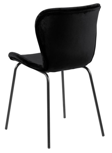 Chair Batilda, velvet, black