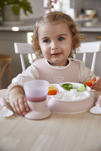 BABYBJORN Mealtime Set, Powder Pink