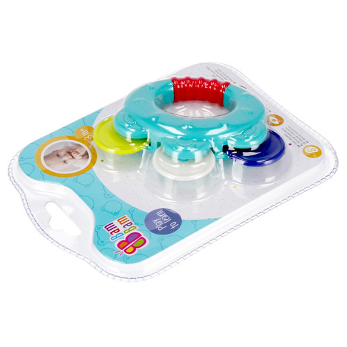 Bam Bam Rattle 1pc, assorted colours, 3m+