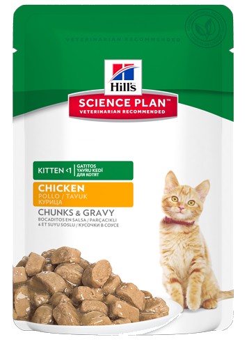 Hill's Science Plan Feline Kitten Cat Food Chicken 85g