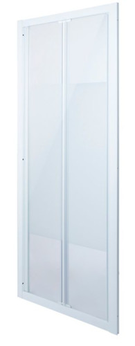 Bi-fold Shower Door Onega 90 cm, white/patterned