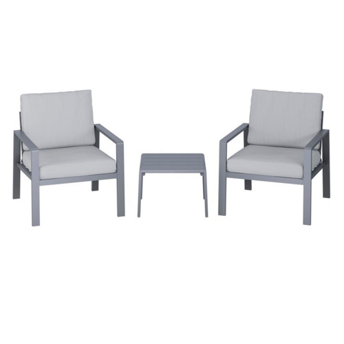 GoodHome Garden Furnituer Set Moorea, grey