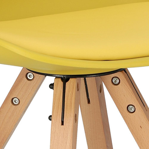 Dining Chair Norden Star Square, yellow