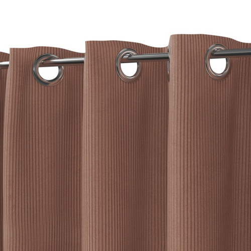 GoodHome Curtain Carrington 135 x 260 cm, brown