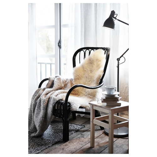 ULLERSLEV Sheepskin, off-white, 55x85 cm