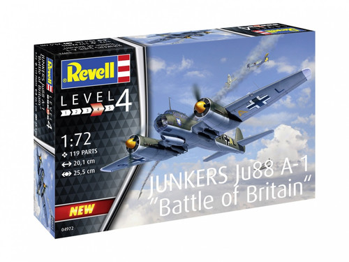 Revell Plastic Model Junkers Ju88 A-1 Battle of Britain 12+