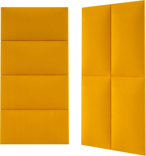 Upholstered Wall Panel Stegu Mollis Rectangle 60 x 30 cm, yellow