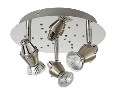 Spot Ceiling Lamp Colours Ceraon 3 x LED GU10, chrome